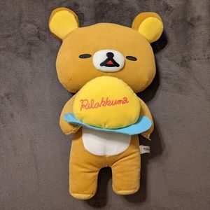 LAST CHANCE MOVING SOON rice omelet Rilakkuma plush about 17" tall from 2014